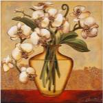 White Autumn Orchids by Shelly Bartek