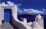White with Blue Dome by Yiorgos Depollas