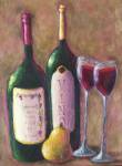 Wine and Pear for Two by Debra Ozello