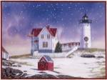 Winter Lighthouse 2 by William Vanderdasson