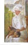 Woman with Dog by Mary Cassatt