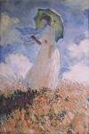 Woman with Parasol by Claude Monet