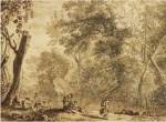 Woodland Landscape with Nymphs and Satyrs by Herman van Swanevelt