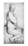 Young nude woman seated by Peter paul Rubens