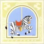 Zebra Carousel by June Erica Vess
