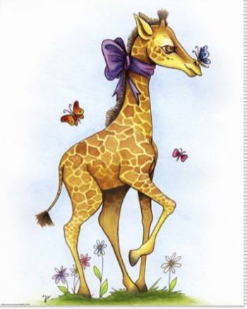 Lovely in Lavender Giraffe